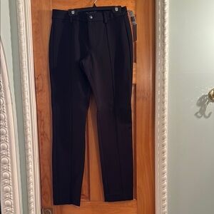 Pink Tartan Women's Black Dress Pants